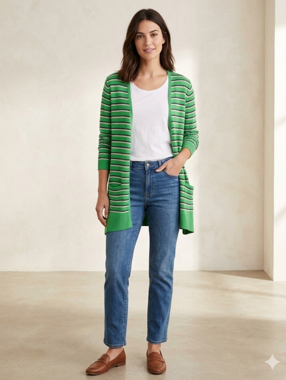 NWT Kim Rogers Club Verde E-Drift Away Cardigan Sz M
